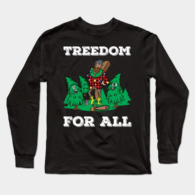 Revolution Christmas Tree Mob Revolt Rebellion Resist Gift Long Sleeve T-Shirt by TellingTales